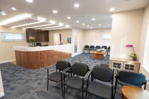 Reception and waiting area at Somerset Orthodontic Specialists