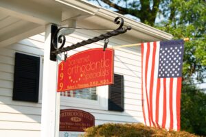 Somerset Orthodontic Specialists sign at 199 West High Street, Somerville