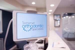 Welcome screen at the Hillsborough front desk