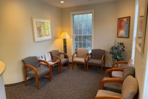 Waiting room at the Montgomery orthodontic office
