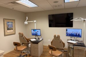 Treatment chairs at the Montgomery orthodontic office